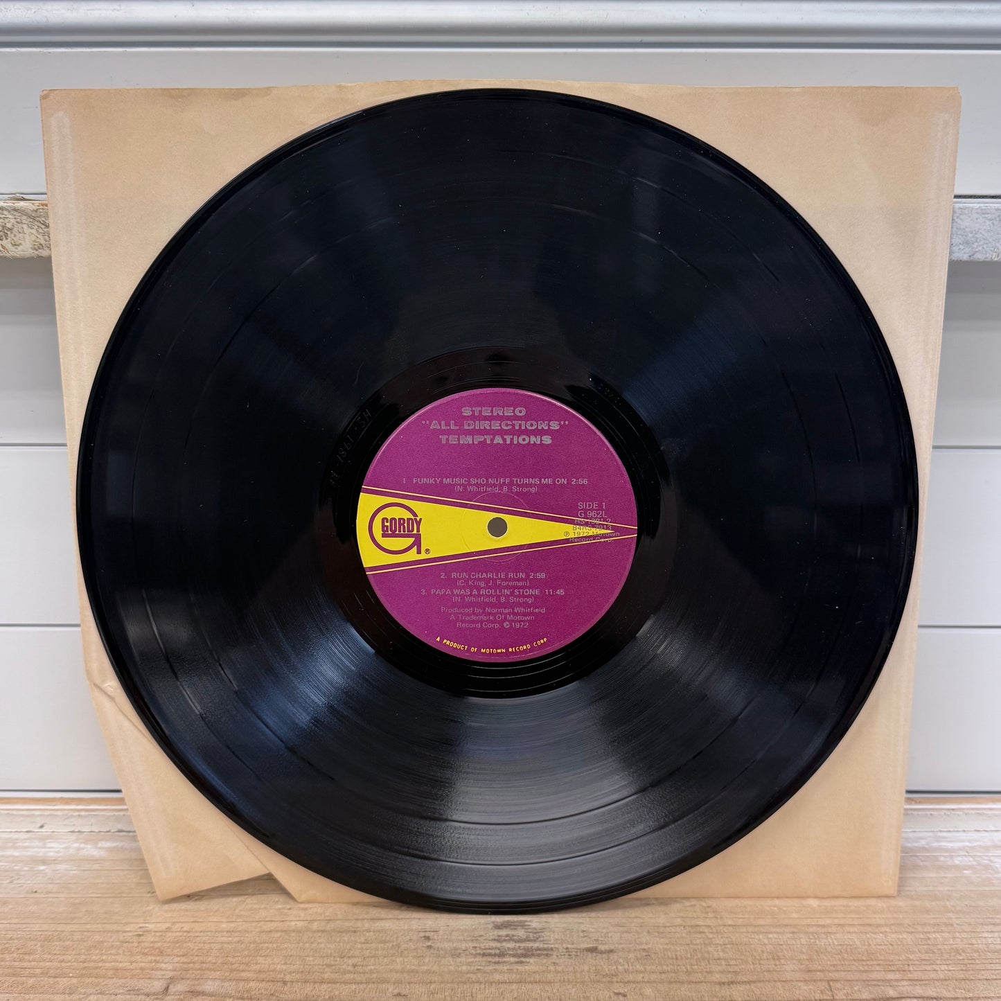 The Temptations All Directions Vinyl Record LP 1972 #G 962L