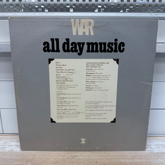 War All Day Music Vinyl Record, 1971