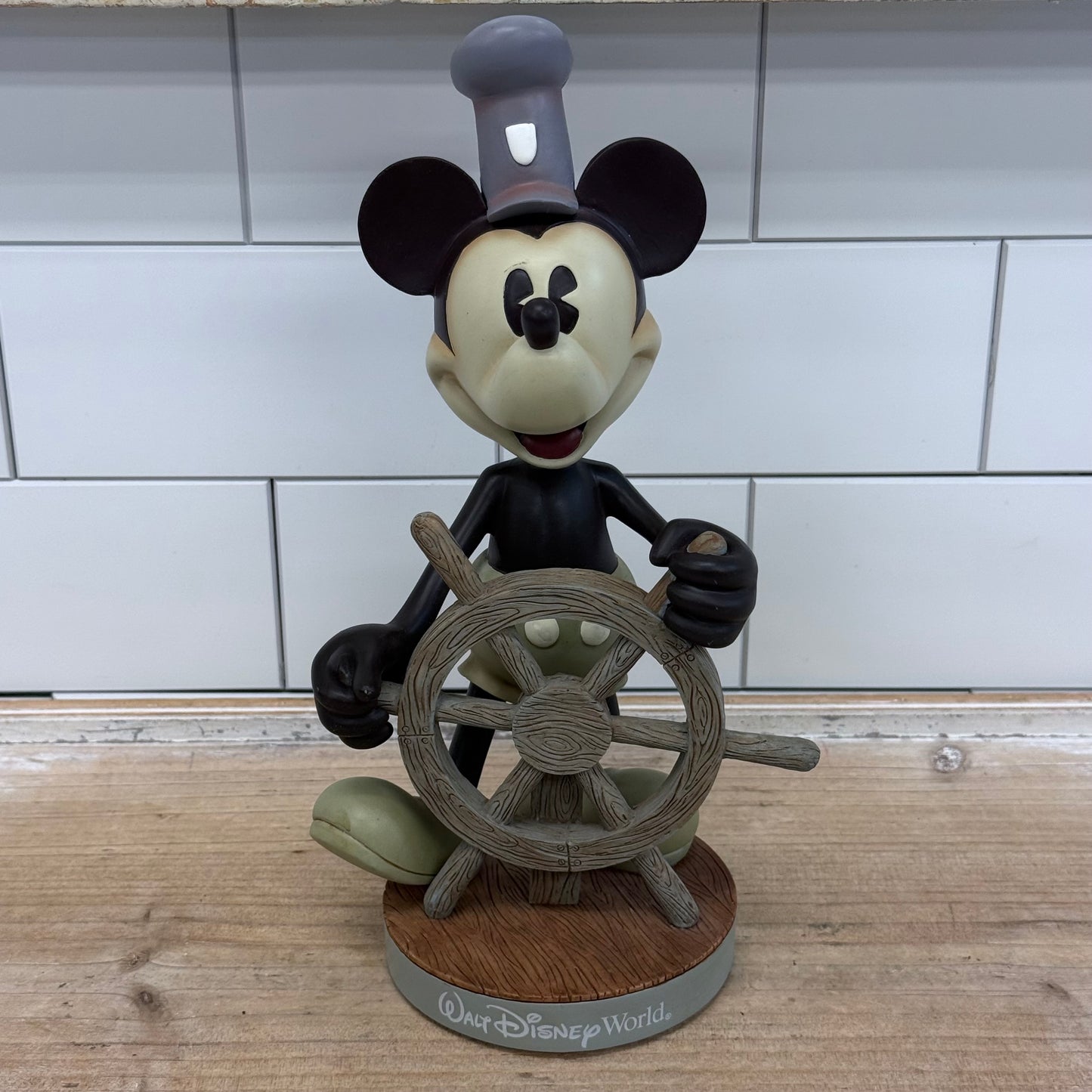 Disney Steamboat Willie Mickey Mouse Bobblehead Retired