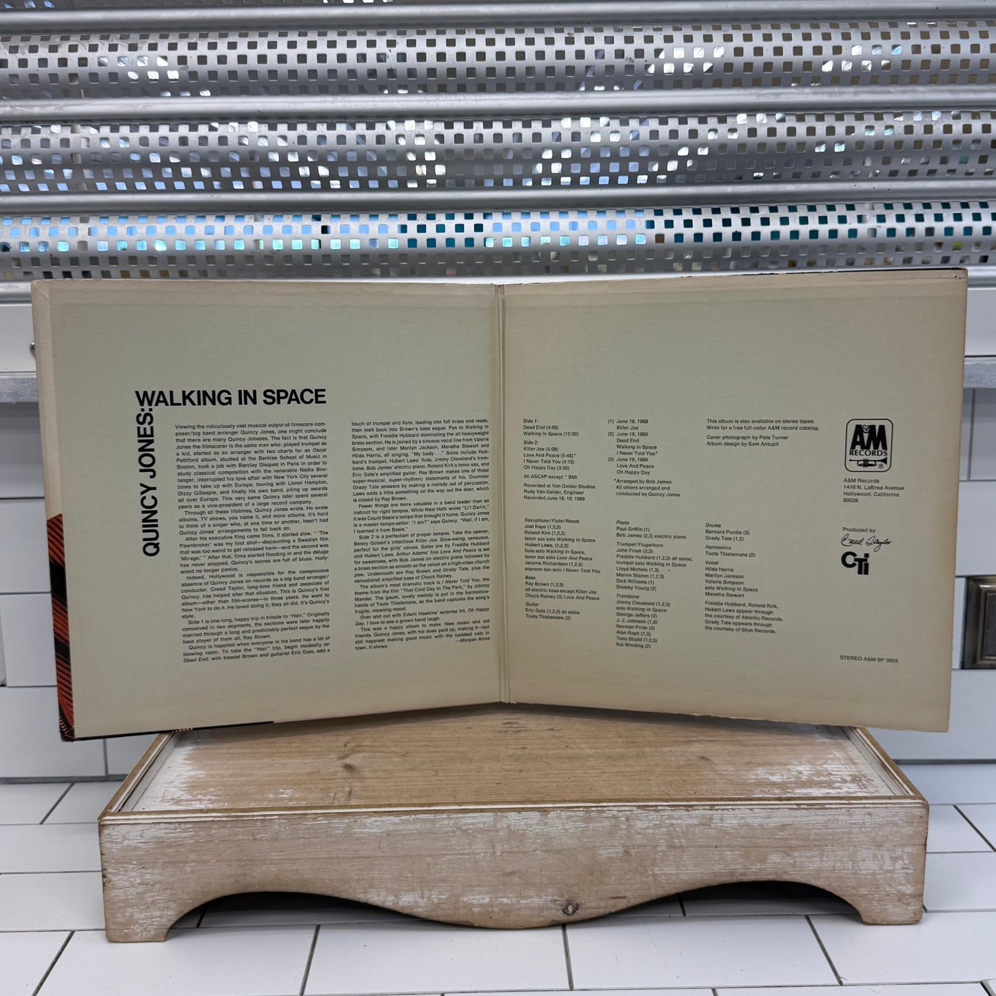 Quincy Jones Walking in Space Vinyl Record LP 1969 #SP-3023