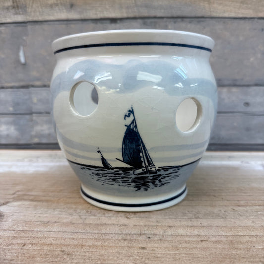 Delft Blue Hand Painted Ceramic Bulb Planter