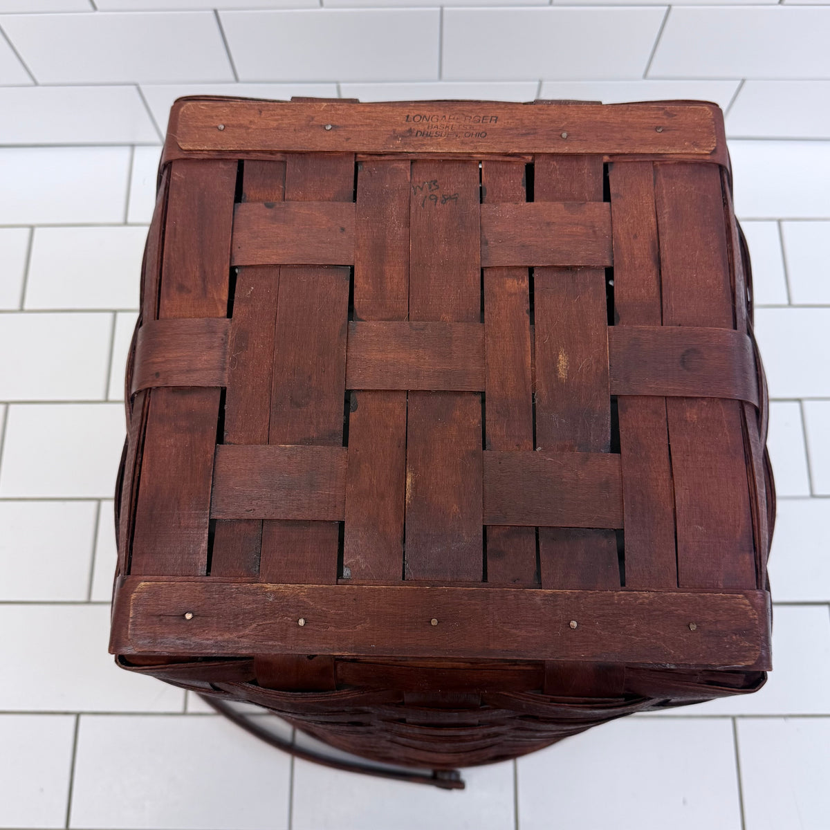 Longaberger Large Basket Vintage Signed