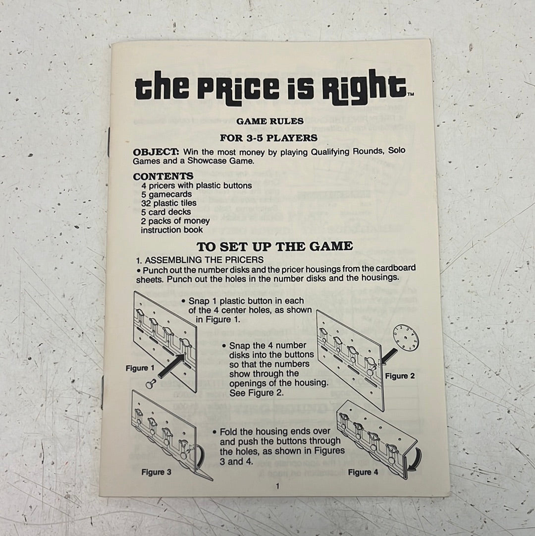 The Price is Right Board Game, 1986