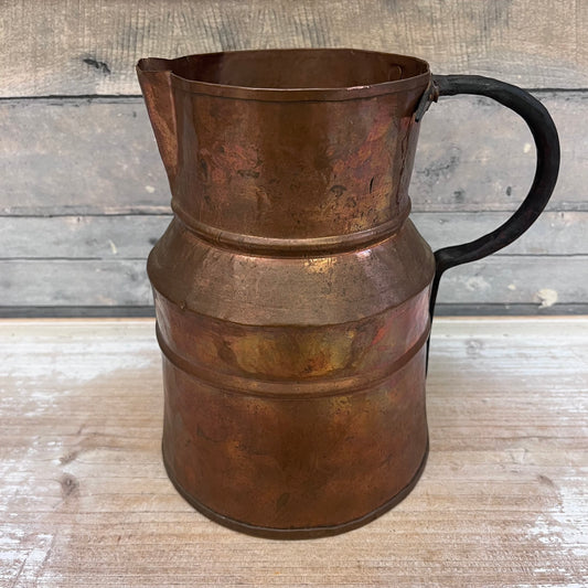Turkish Style Copper Pitcher with Iron Handle
