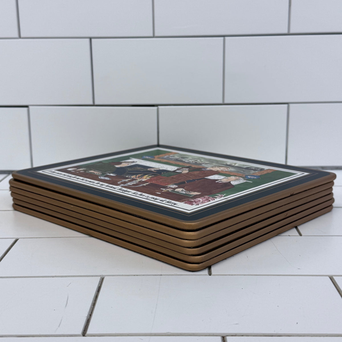 Annie Tempest Tottering-by-Gently Placemats Boxed Set of 6