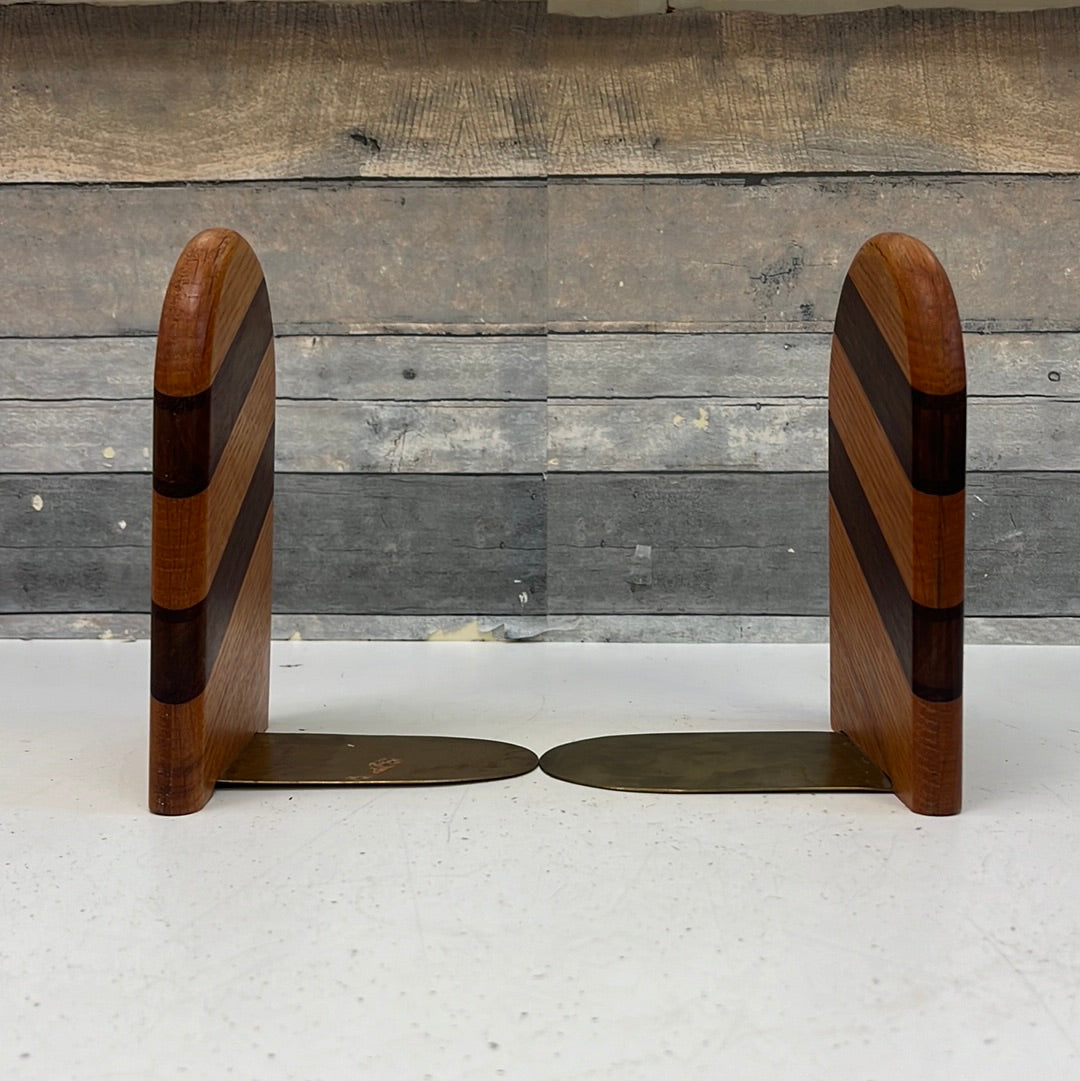 MCM Two-Tone Bookends