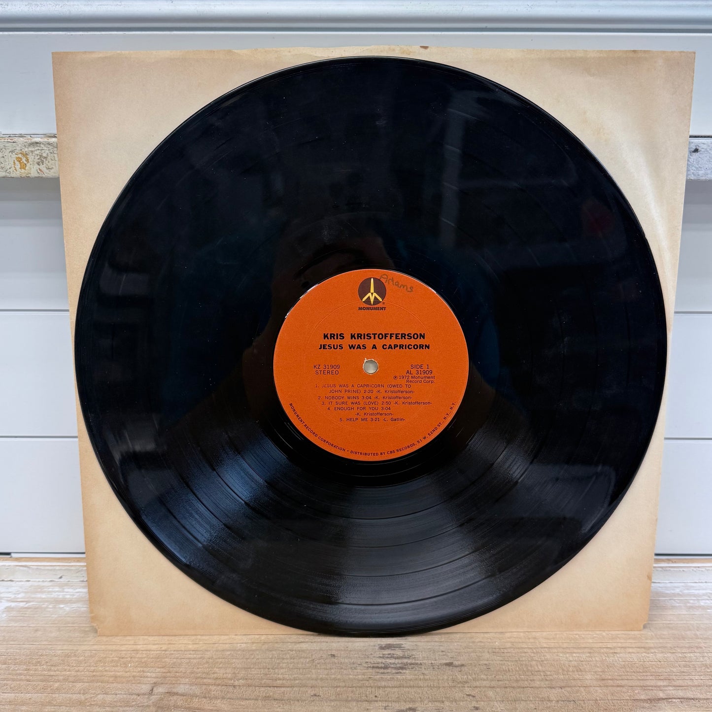 Kris Kristofferson Jesus Was a Capricorn Vinyl Record LP 1972 #KZ-31909