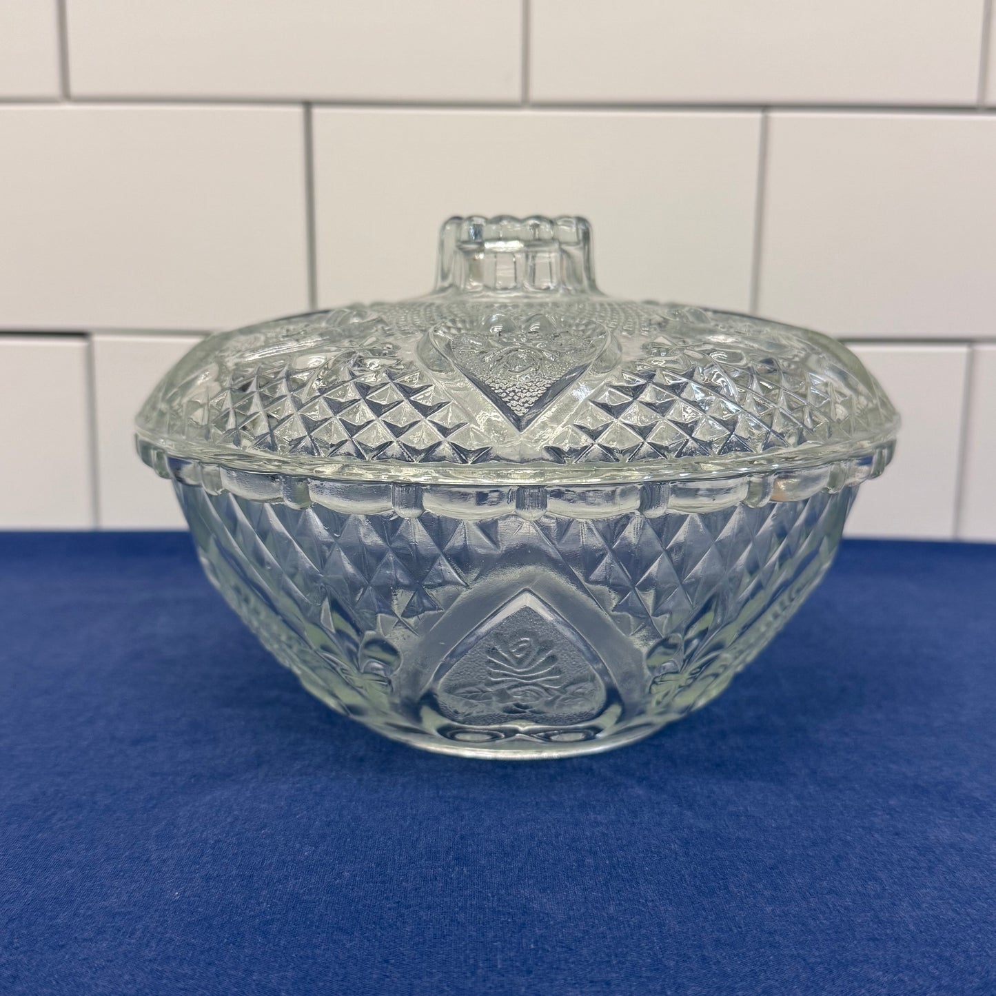 FNG Bowl, Pressed Glass