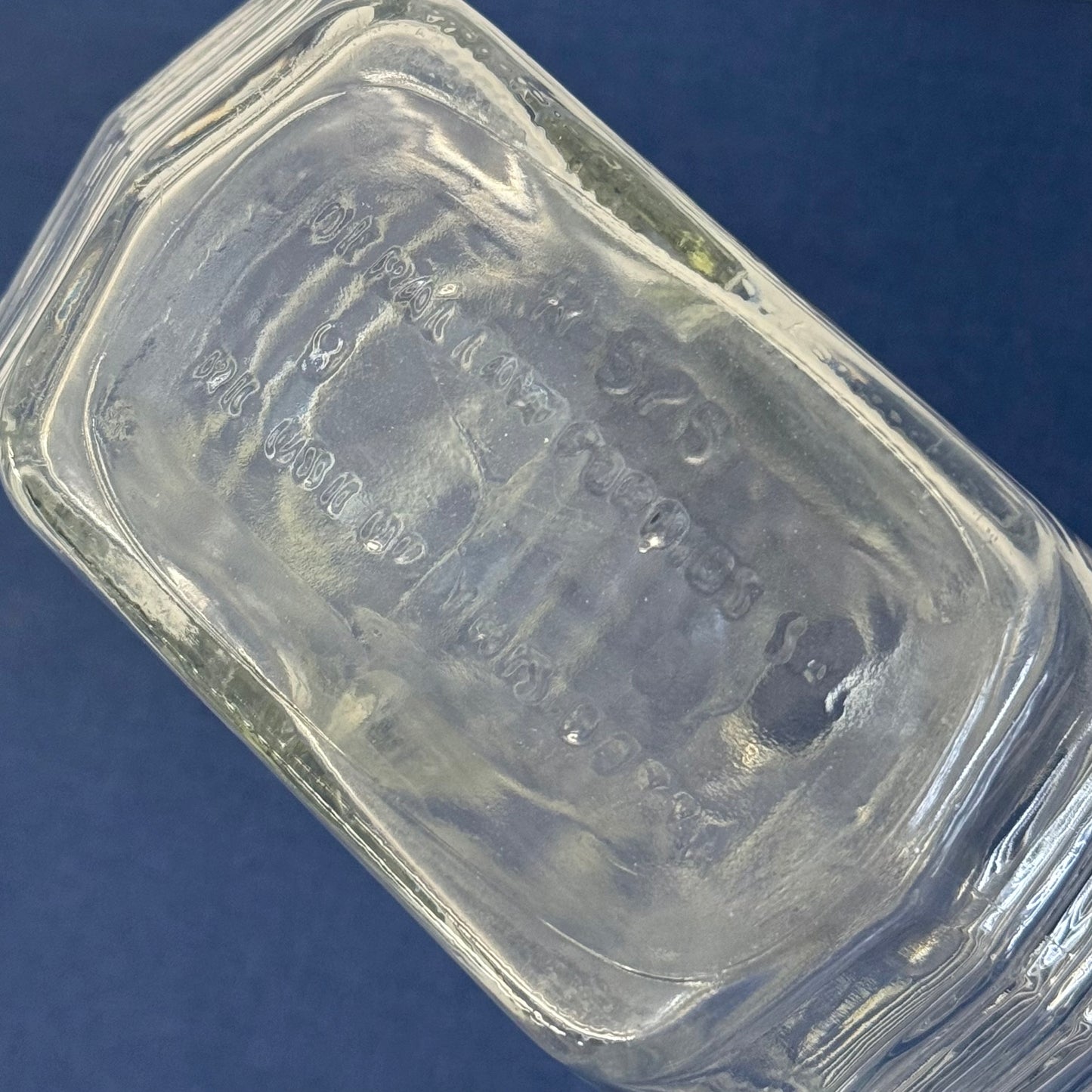 Starburst Pressed Glass Liquor Decanter with Stopper