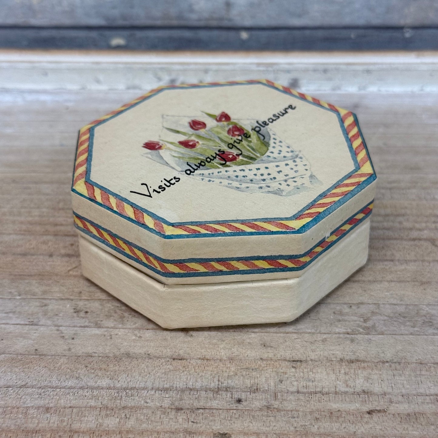 Catriona Stewart Hand Painted Trinket Box, 1988