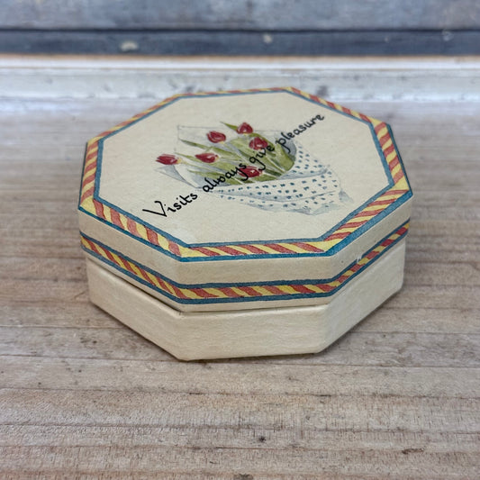 Catriona Stewart Hand Painted Trinket Box, 1988