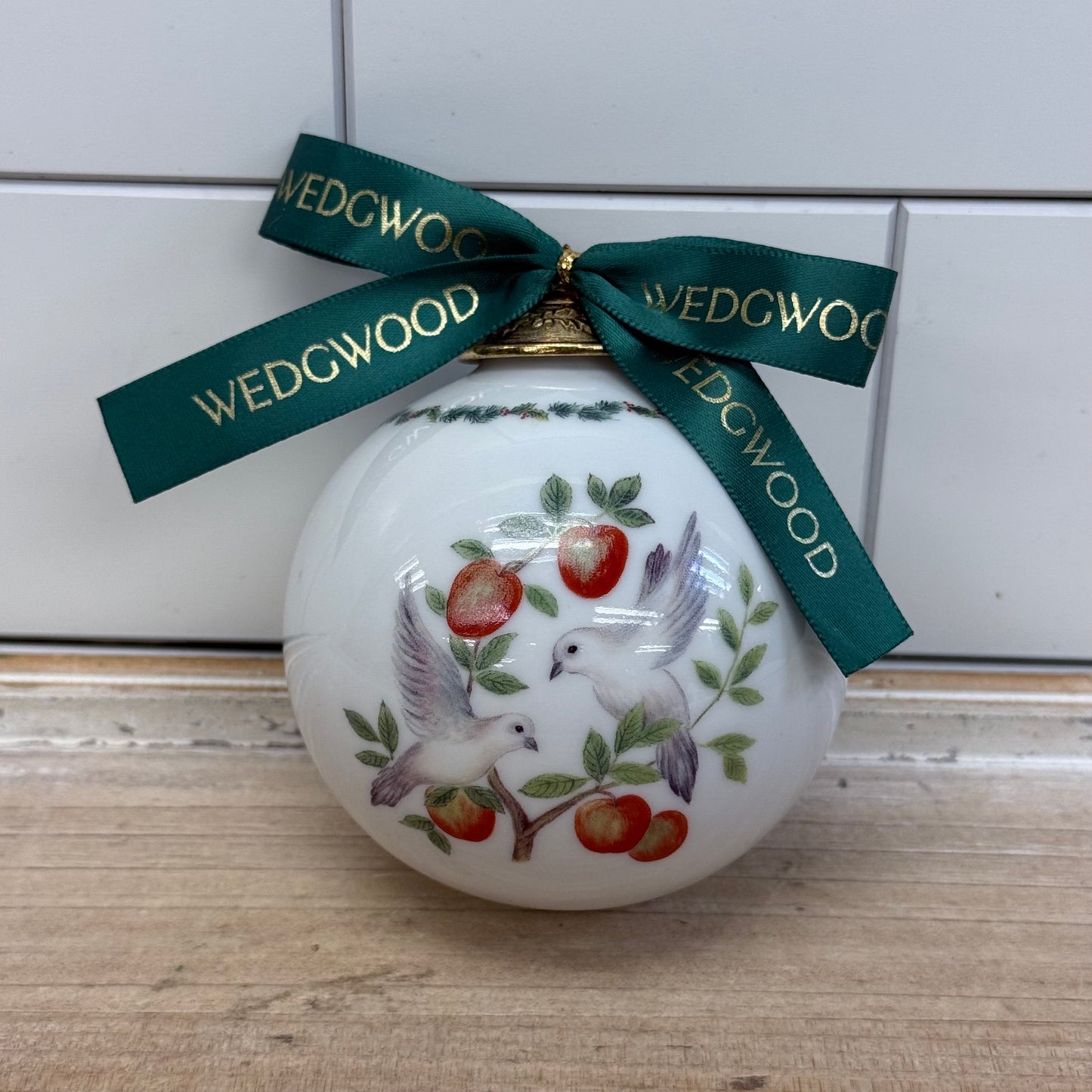 Wedgwood Turtle Doves Porcelain Ornament