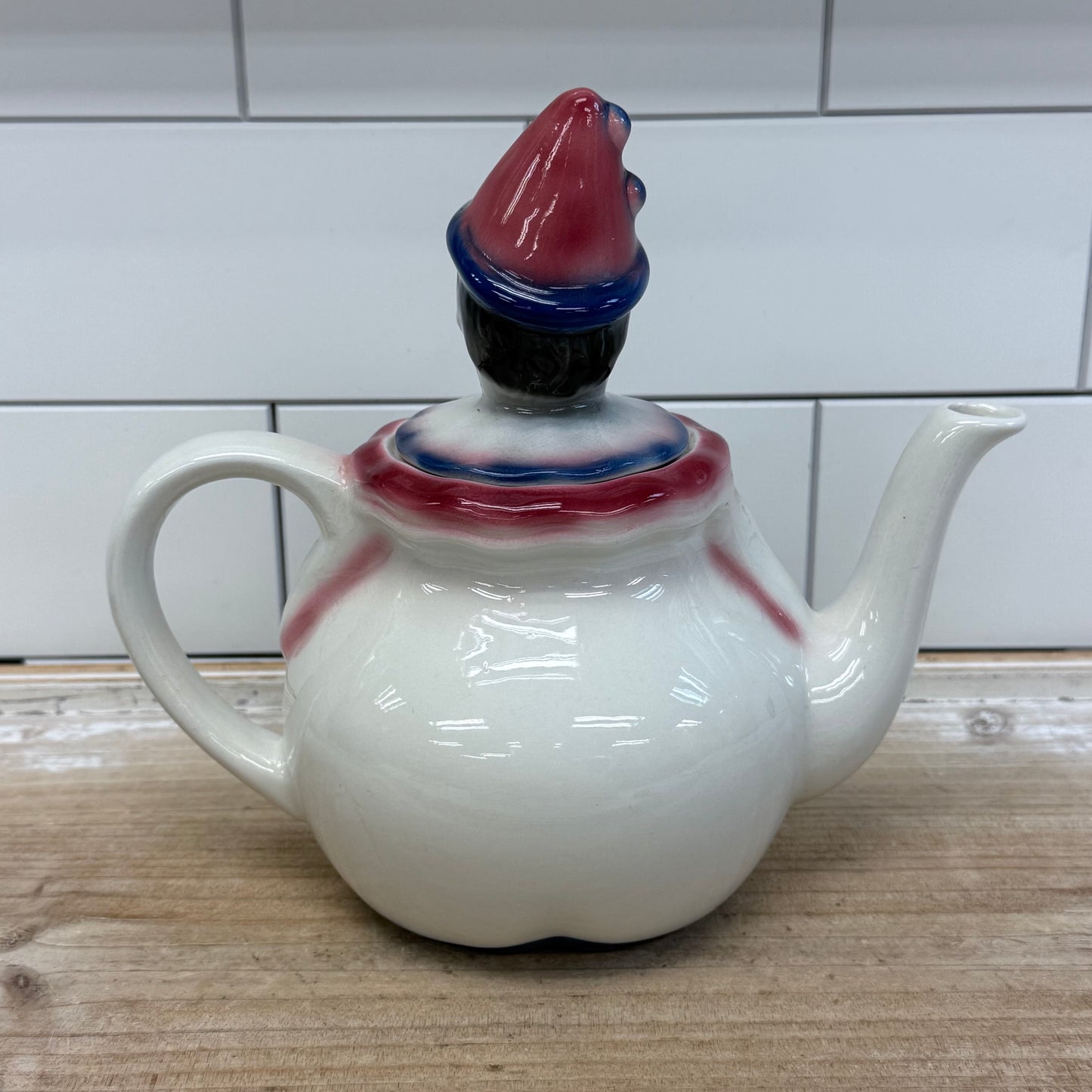 Tony Wood Studios Teapot, Ceramic Clown