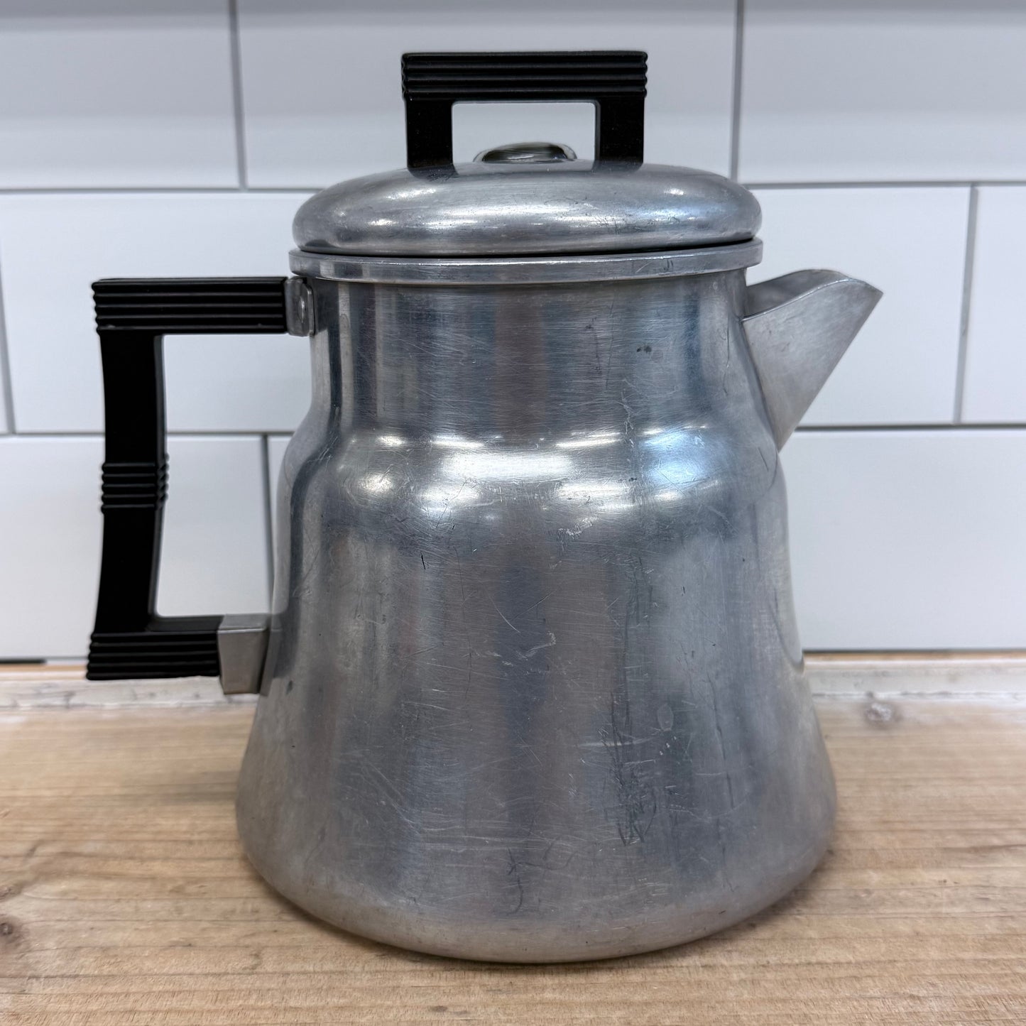 Wear-Ever #3008 Aluminum Coffee Percolator 1950s