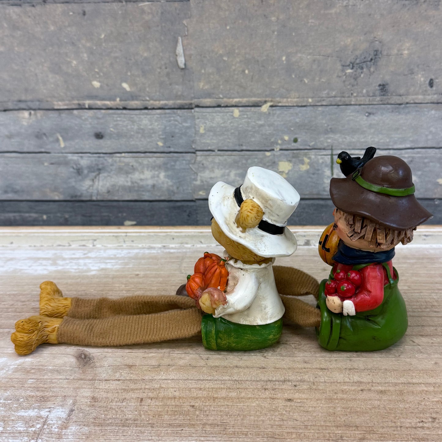 Autumn Resin Shelf Sitter Figurines, Set of 2