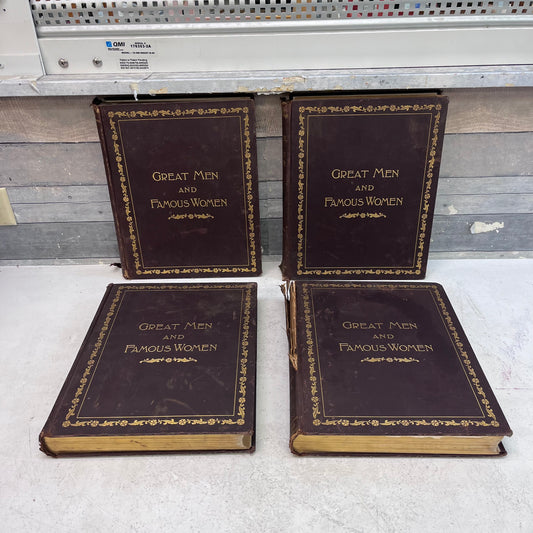 Great Men and Famous Women Illustrated 4 Volume Set, 1894