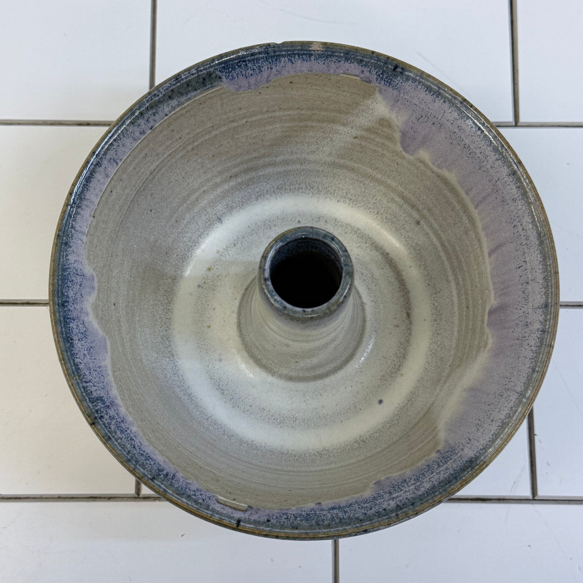 Studio Pottery Stoneware Bundt Cake Pan Ring Mold