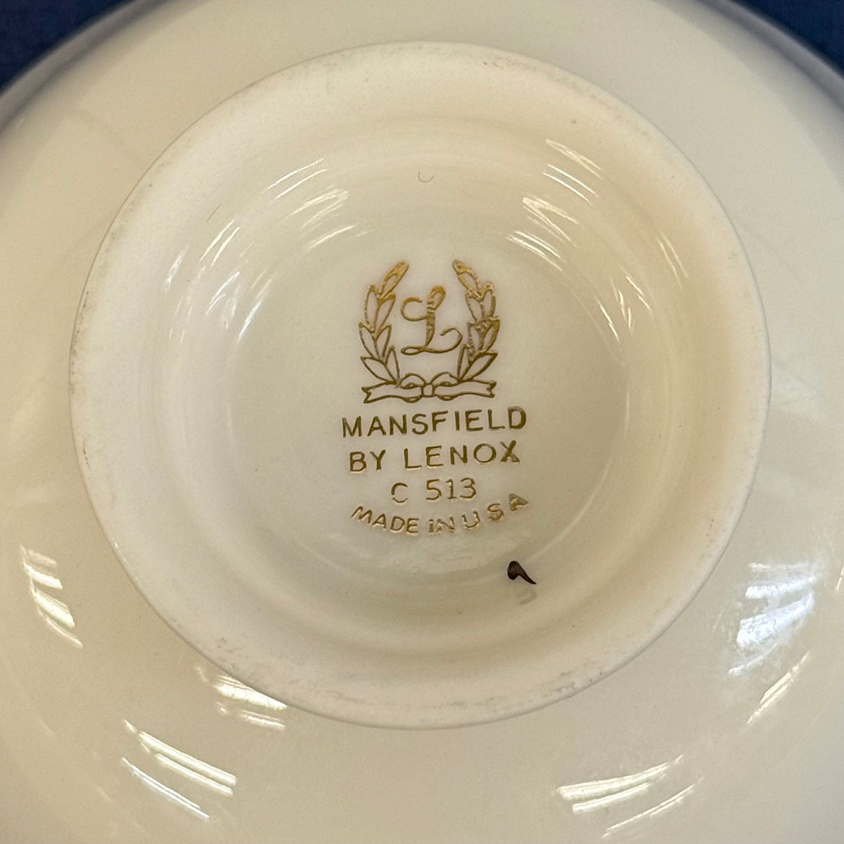 Lenox Mansfield Teacups & Saucers Set of 6 circa 1950