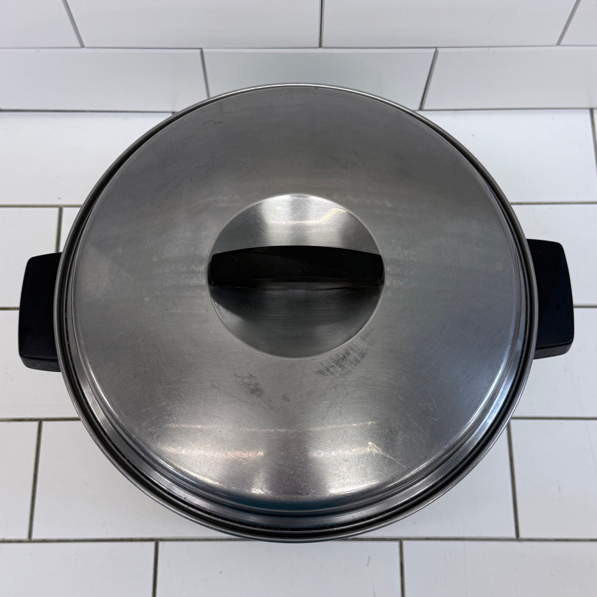 Flint Ekco 6.5 Qt Copper Bottom Stainless Stockpot with Lid