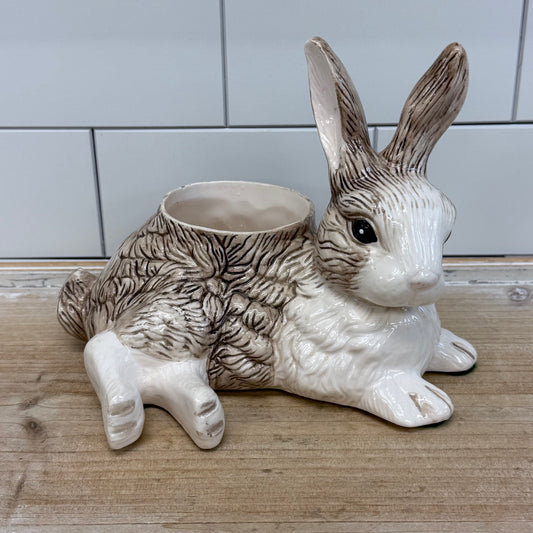 Holland Floral Inc Bunny Planter 1994 Ceramic Rabbit