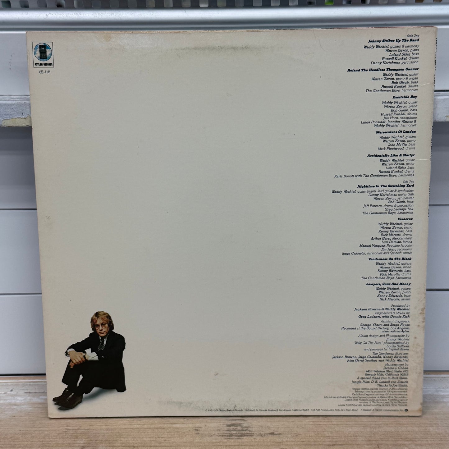 Warren Zevon Excitable Boy Vinyl Record 1978 #6E118