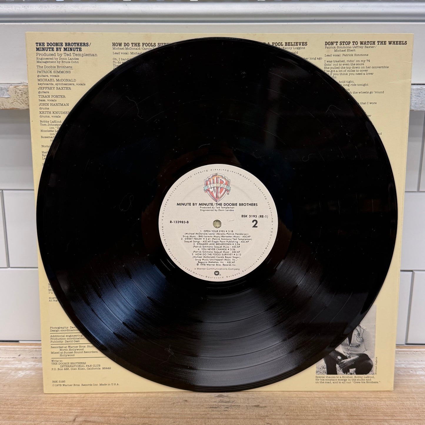 The Doobie Brothers Minute by Minute Vinyl Record LP 1978