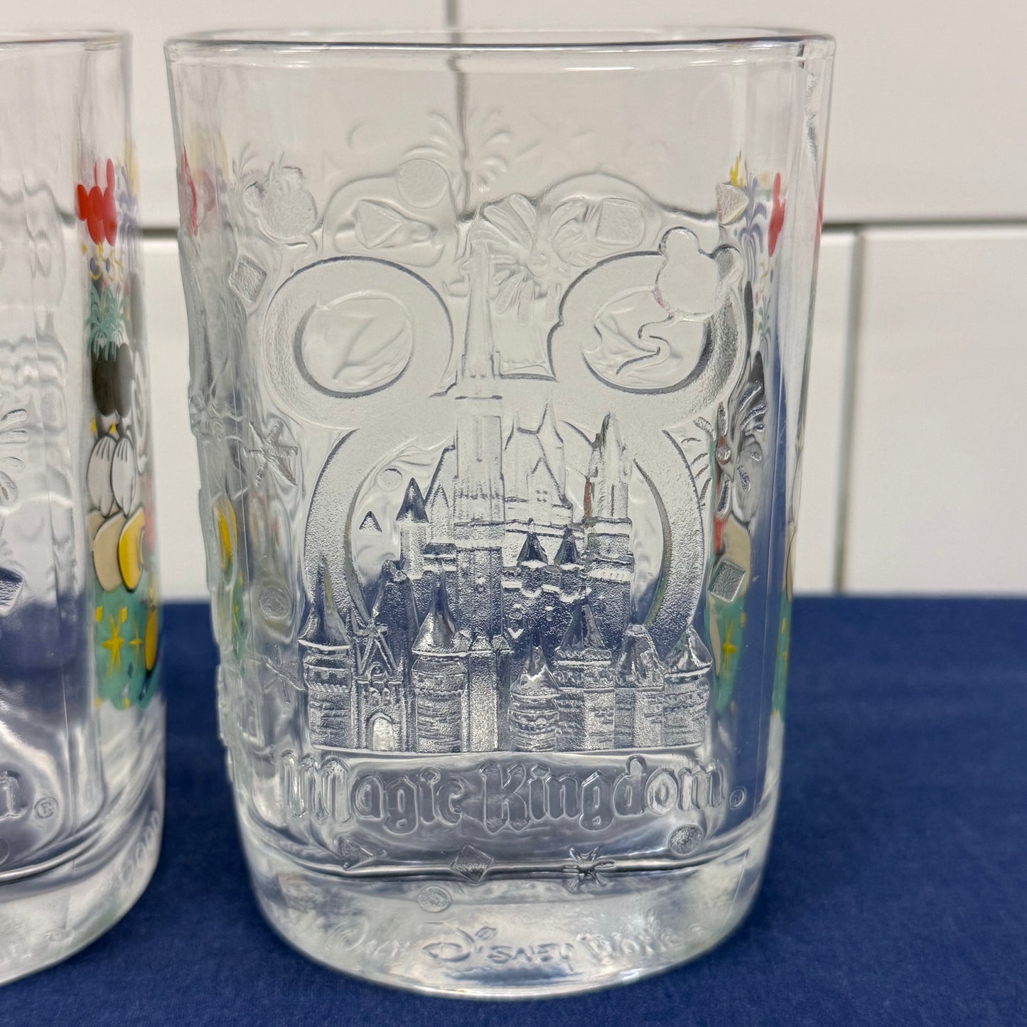 McDonald's Disney World Celebration 2000 Magic Kingdom Glasses Set of 4