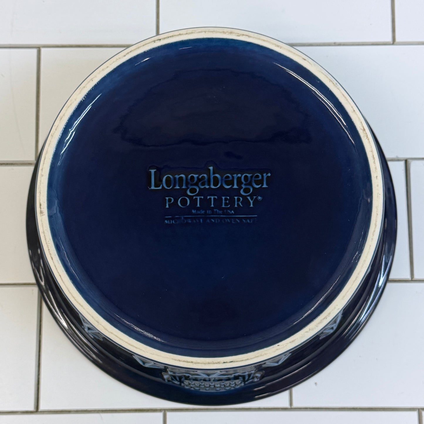 Longaberger American Eagle Lidded Casserole Dish USA, 2002