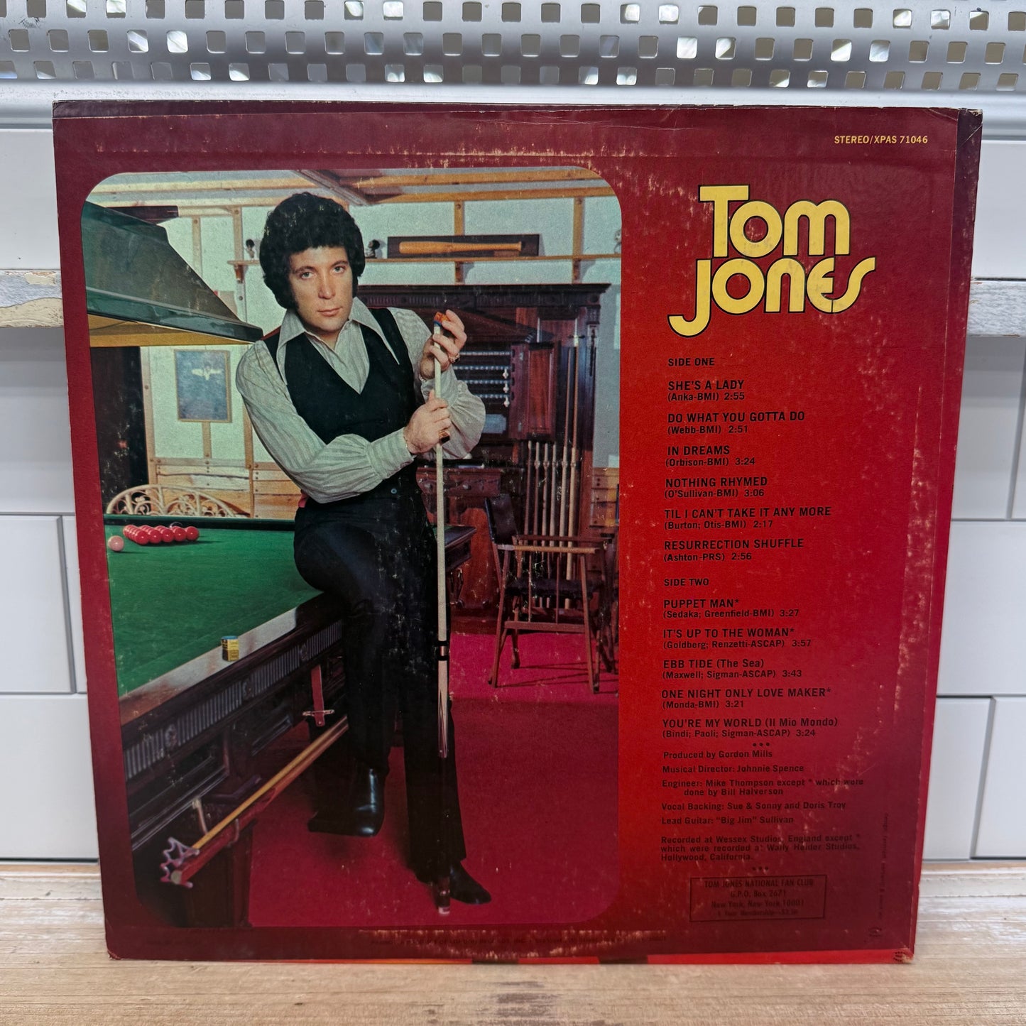 Tom Jones Sings She’s a Lady Vinyl Record 1971 #XPAS 71046