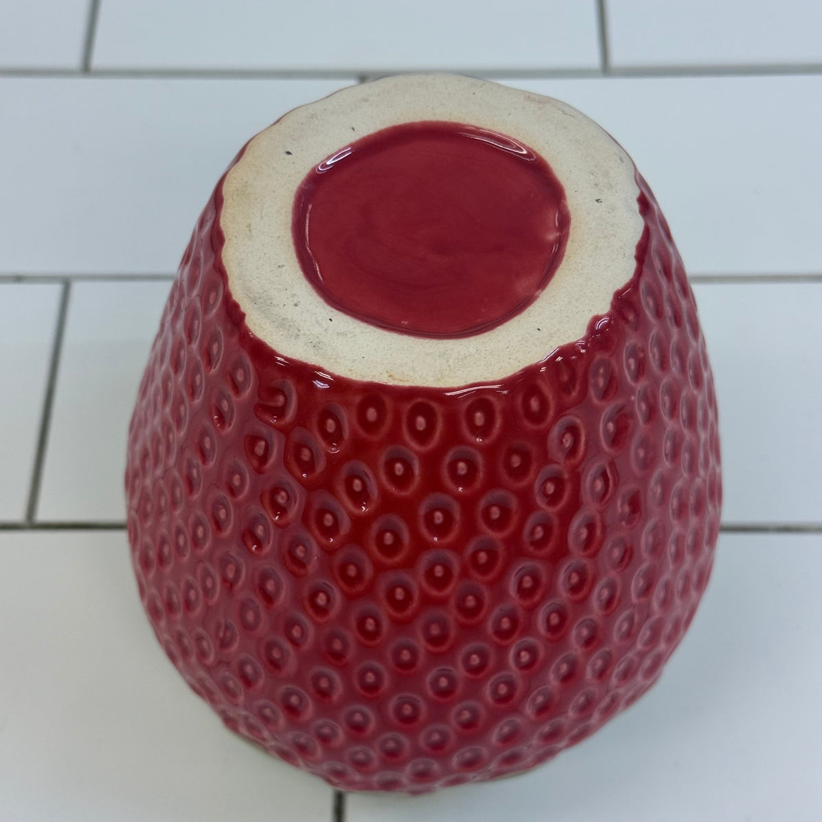 Strawberry Ceramic Planter Cachepot