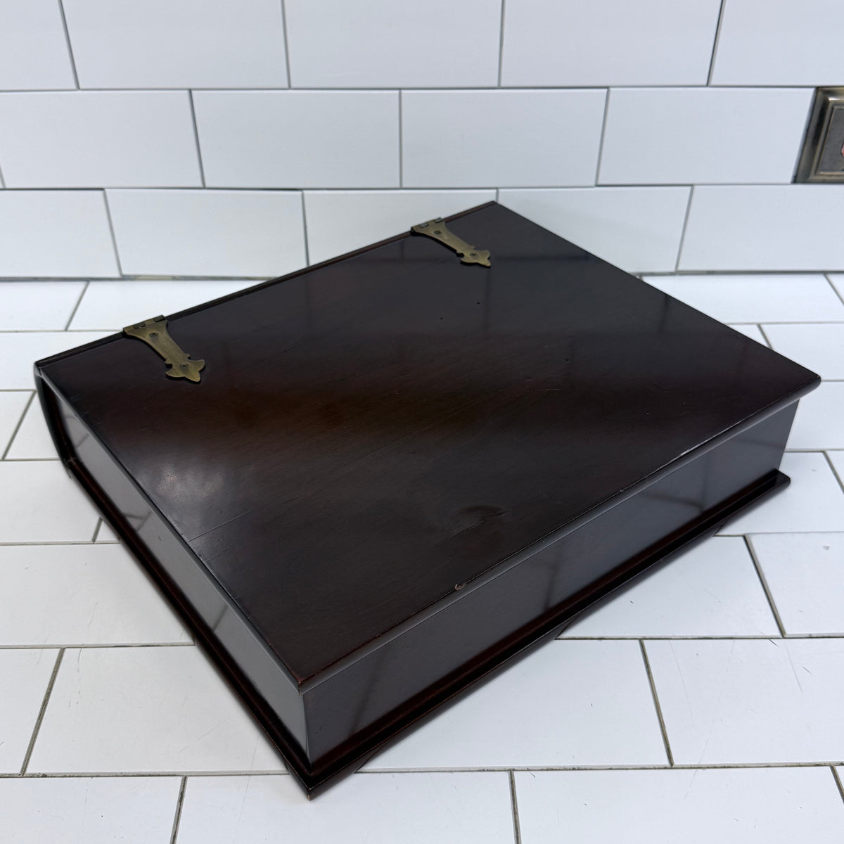 Bombay Company Wood Document Keepsake Box 1991