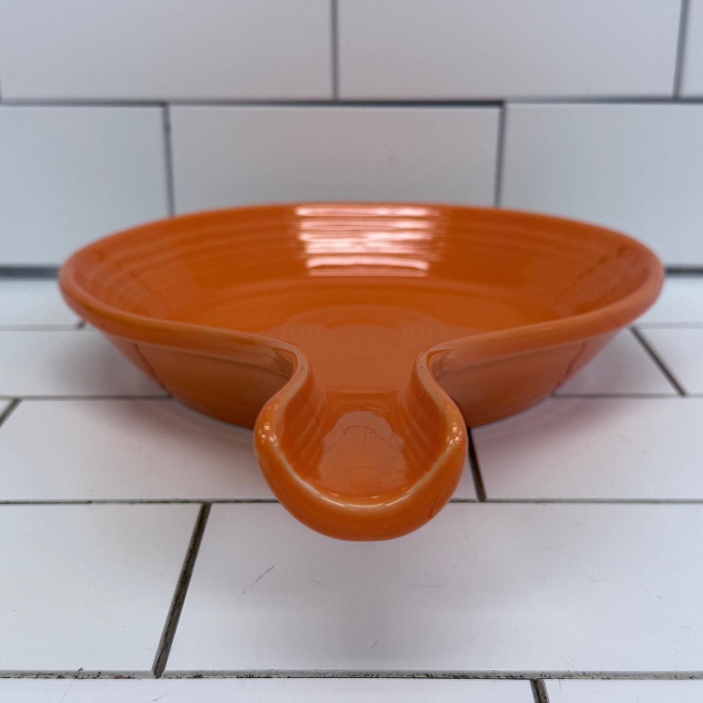 Homer Laughlin Fiesta Tangerine Skillet Baker USA 2000s