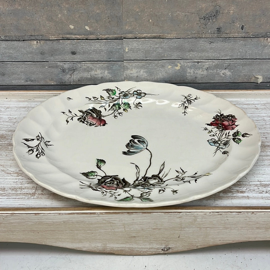 Vintage Johnson Bros. Day in June Serving Platter 12”