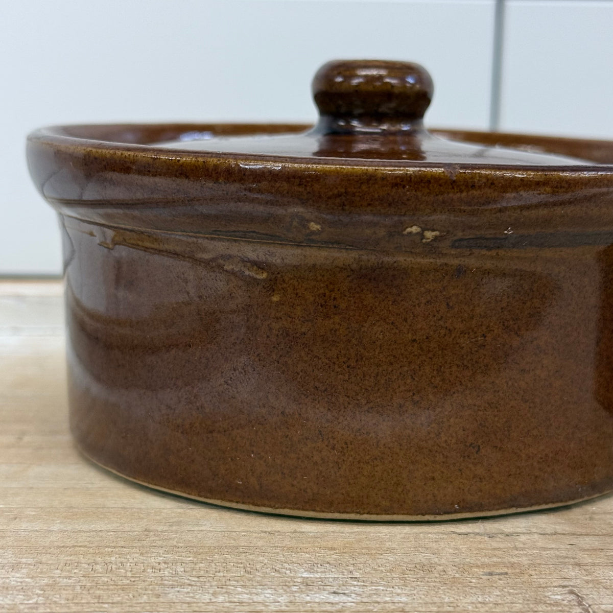Pearson’s Chesterfield Lidded Stoneware Crocks Set of 3
