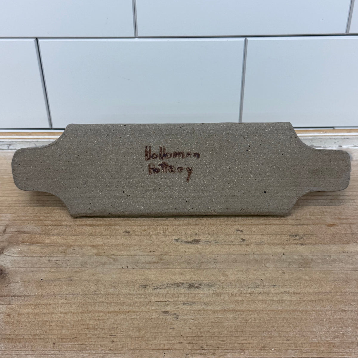 Holloman Pottery Butter Sled Stoneware Dish