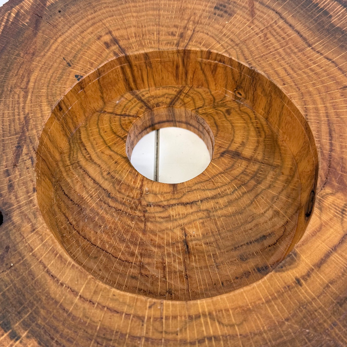 Live Edge Wood Slab Candle Holder Rustic Centerpiece