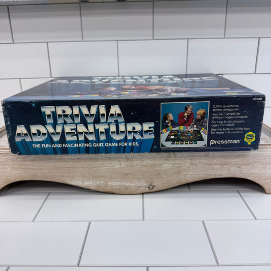 Pressman Trivia Adventure Board Game, 1983