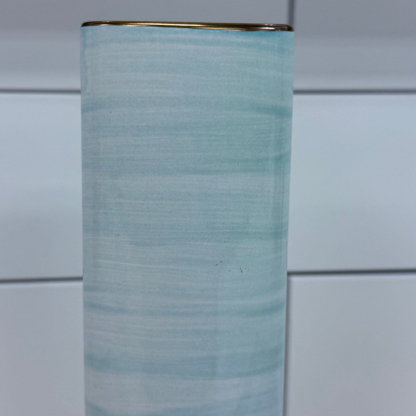 Kate Spade Lenox Charles Lane Porcelain Bud Vase Gold Trim