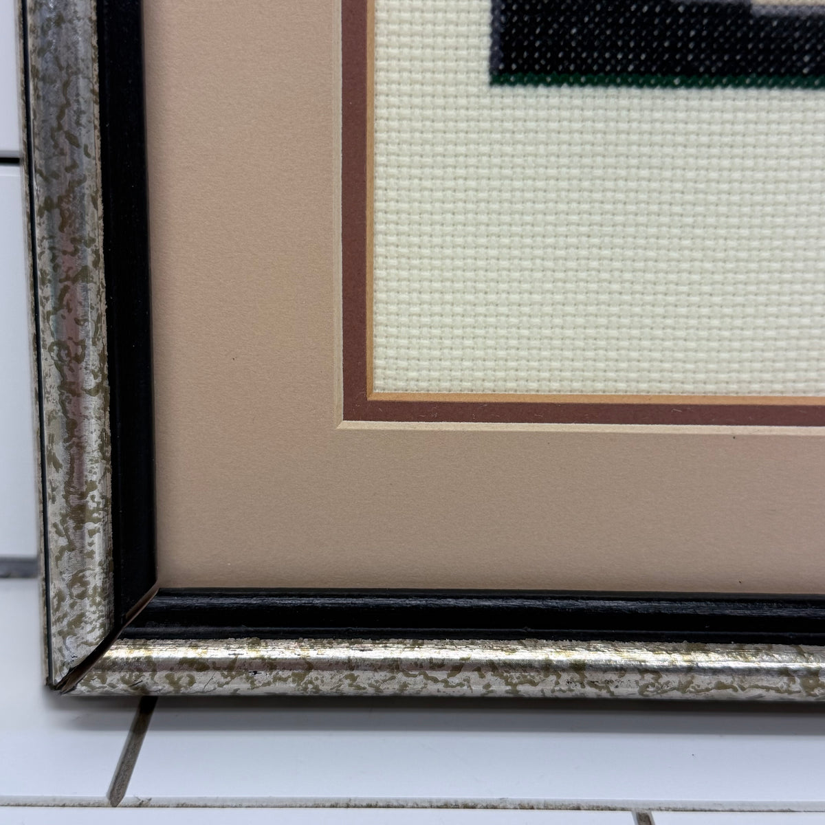 Tugboat Dorothy Newport News Framed Cross Stitch 1979