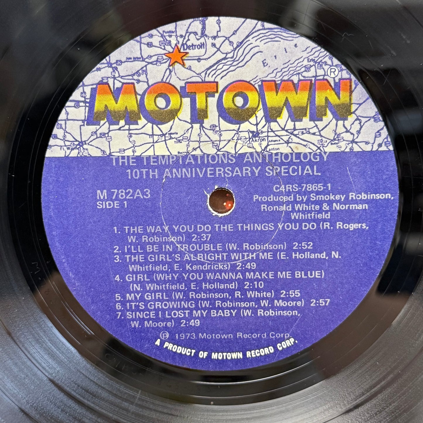 The Temptations Anthology Triple Vinyl LP 1973 #M782A3