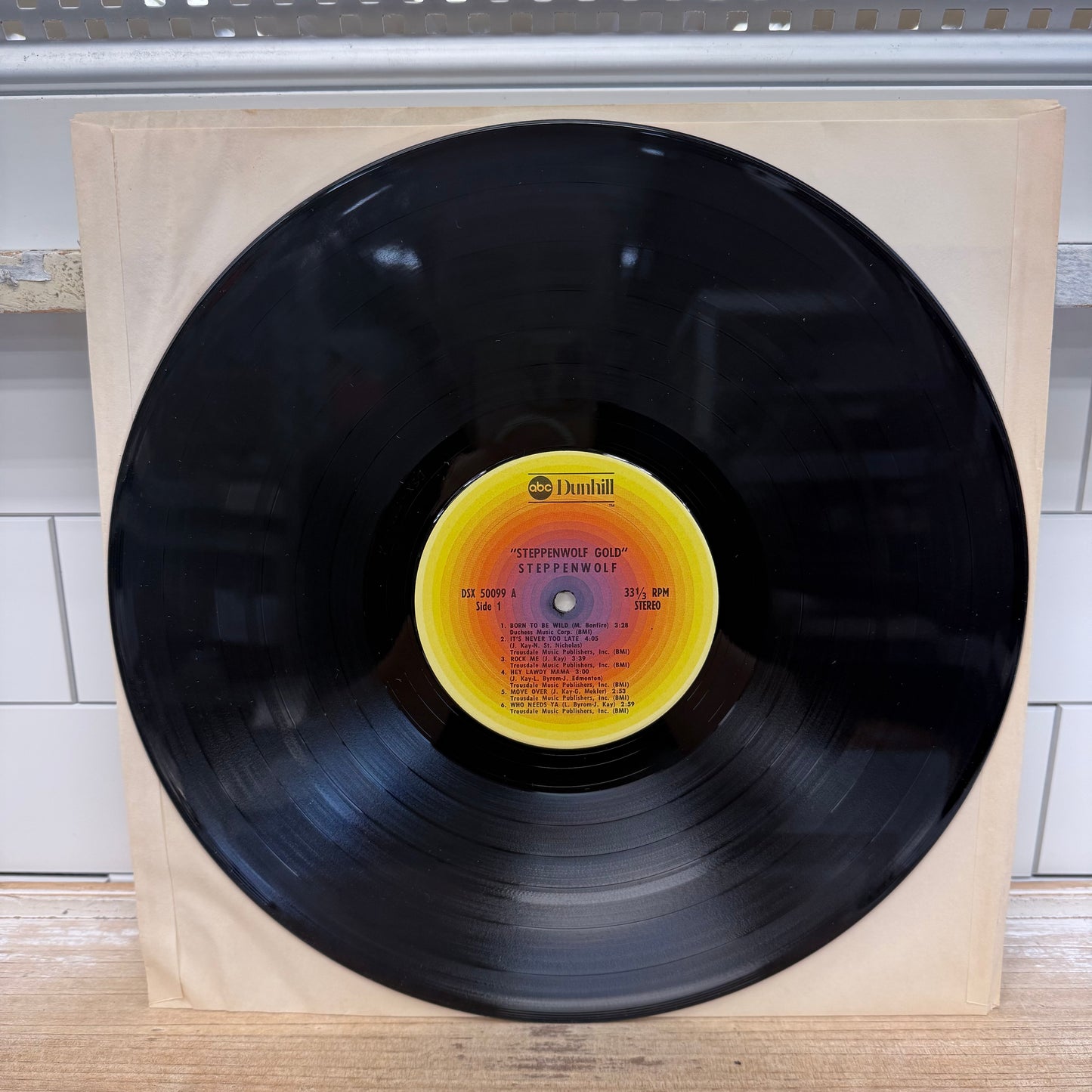 Steppenwolf Gold Vinyl Record LP 1971 #DSX-50099