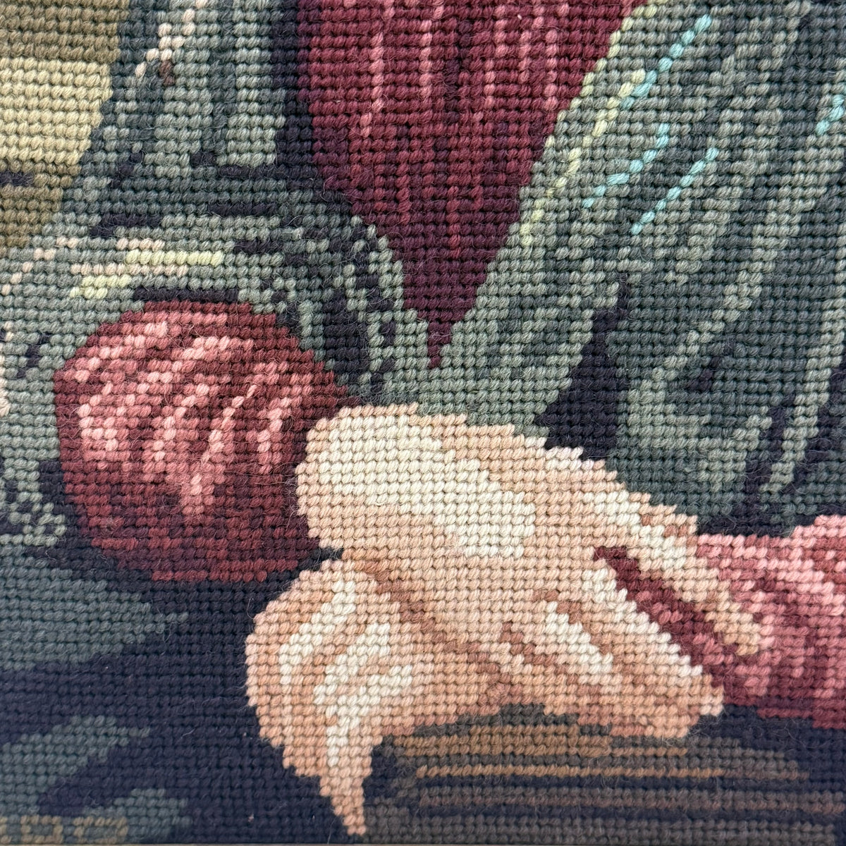 Leonardo da Vinci Mona Lisa Framed Needlepoint Art