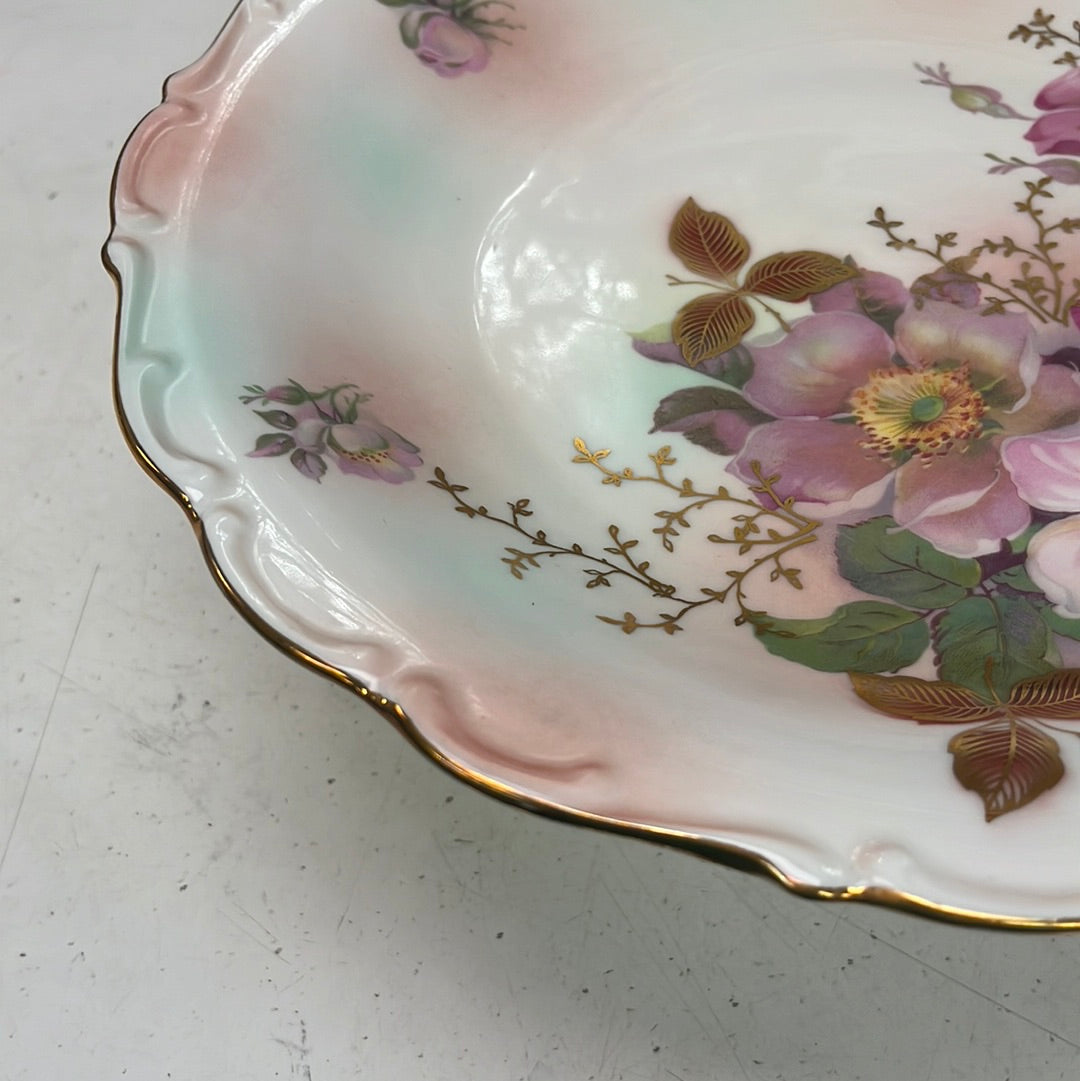 Vintage Schumann Arzberg  Wild Rose Cake Stand