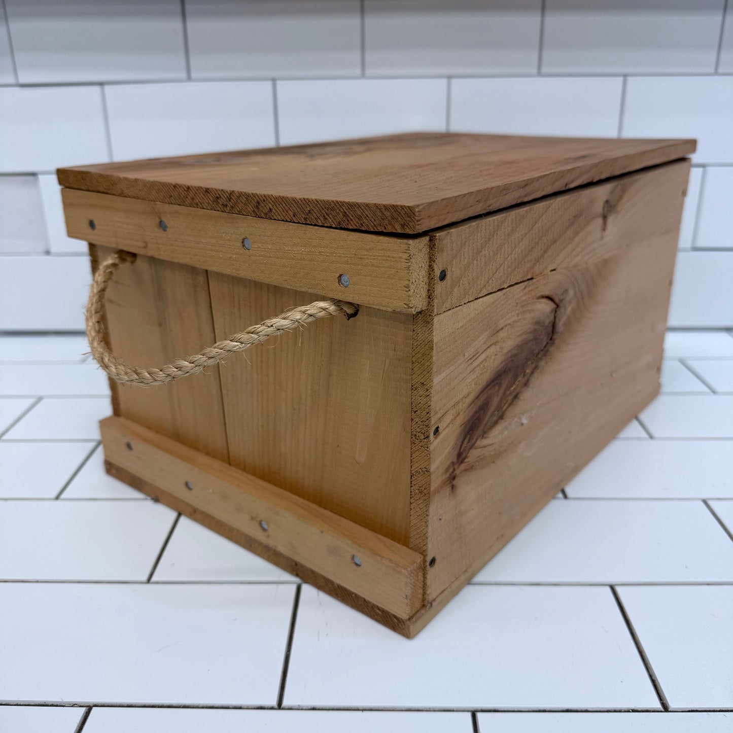 Estate Mystery Collectibles & Wooden Crate, 10 Lbs