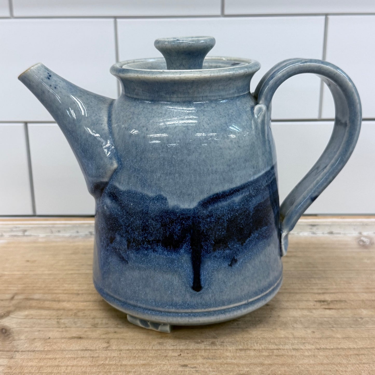 Studio Art Pottery Drip Glaze Teapot, Ceramic