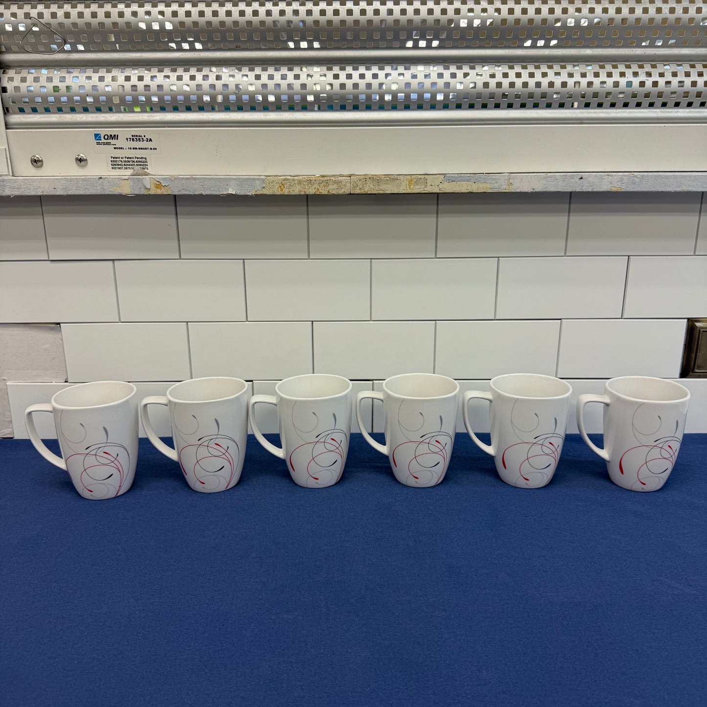 Corelle Coordinates Splendor Mugs Set of 6 Retro