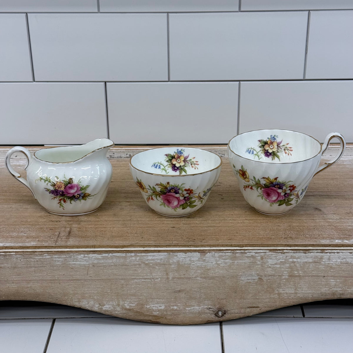 E.B. Foley Devonshire Bone China Tea Set English Country