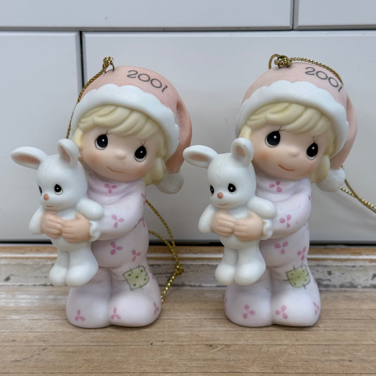 Precious Moments Christmas Ornament Lot of 7