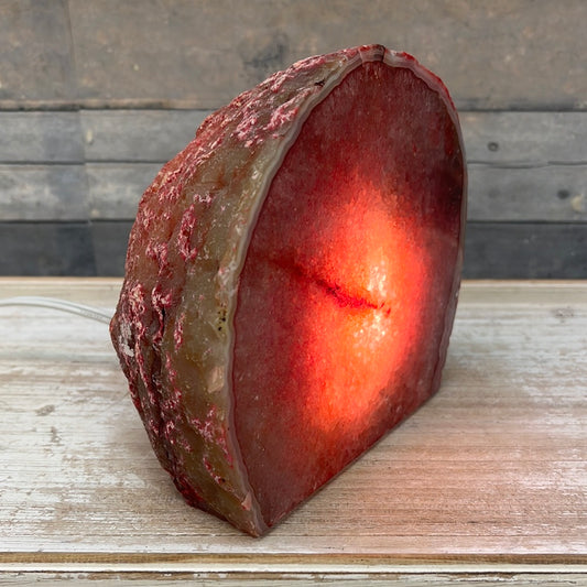 Brazilian Agate Geode Lamp