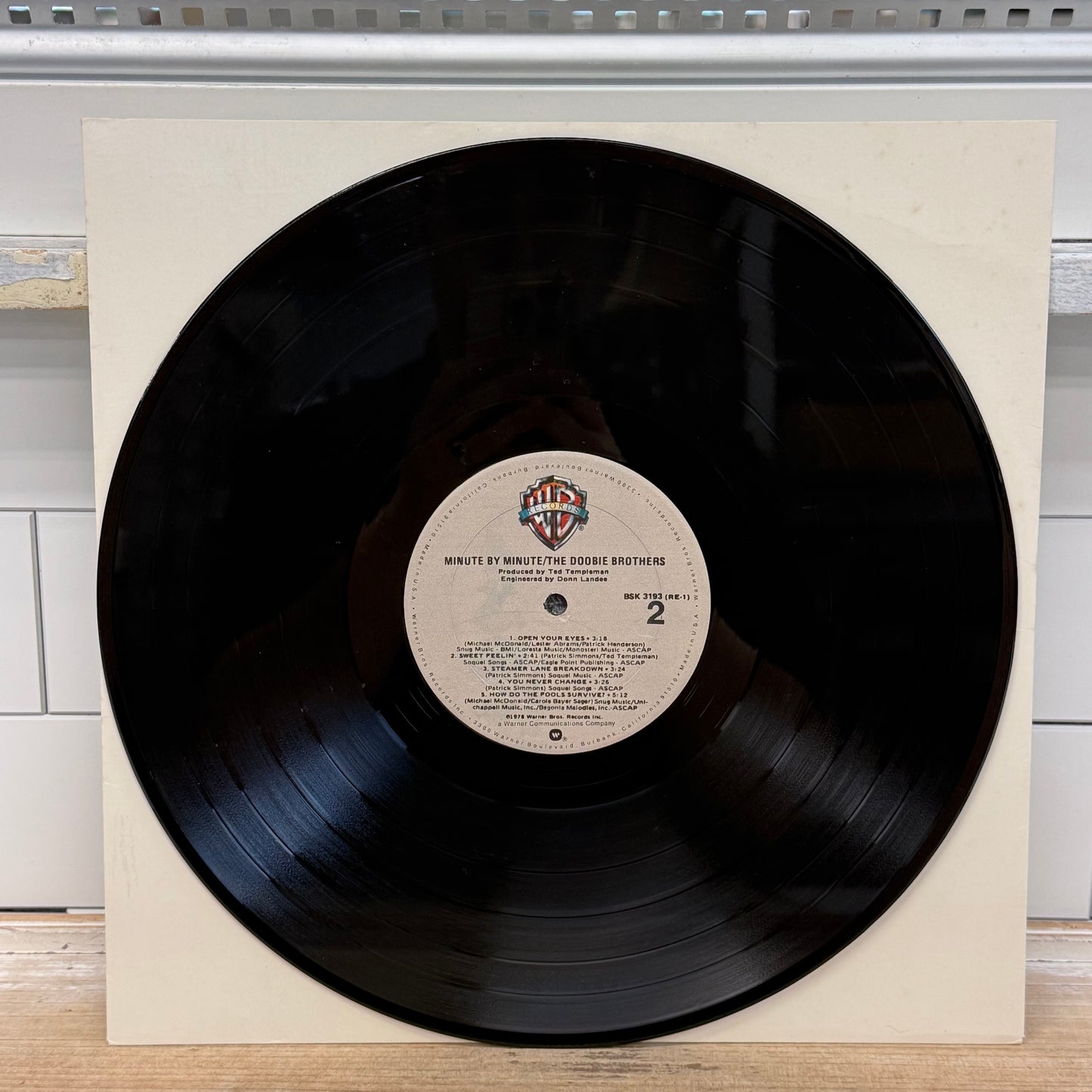 The Doobie Brothers Minute by Minute Vinyl Record LP 1978 #BSK-3193